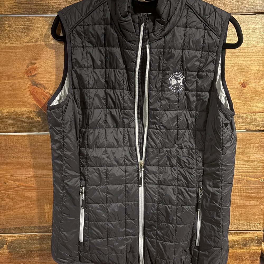 Pebble Beach Cutter & Buck Charcoal Quilted Vest